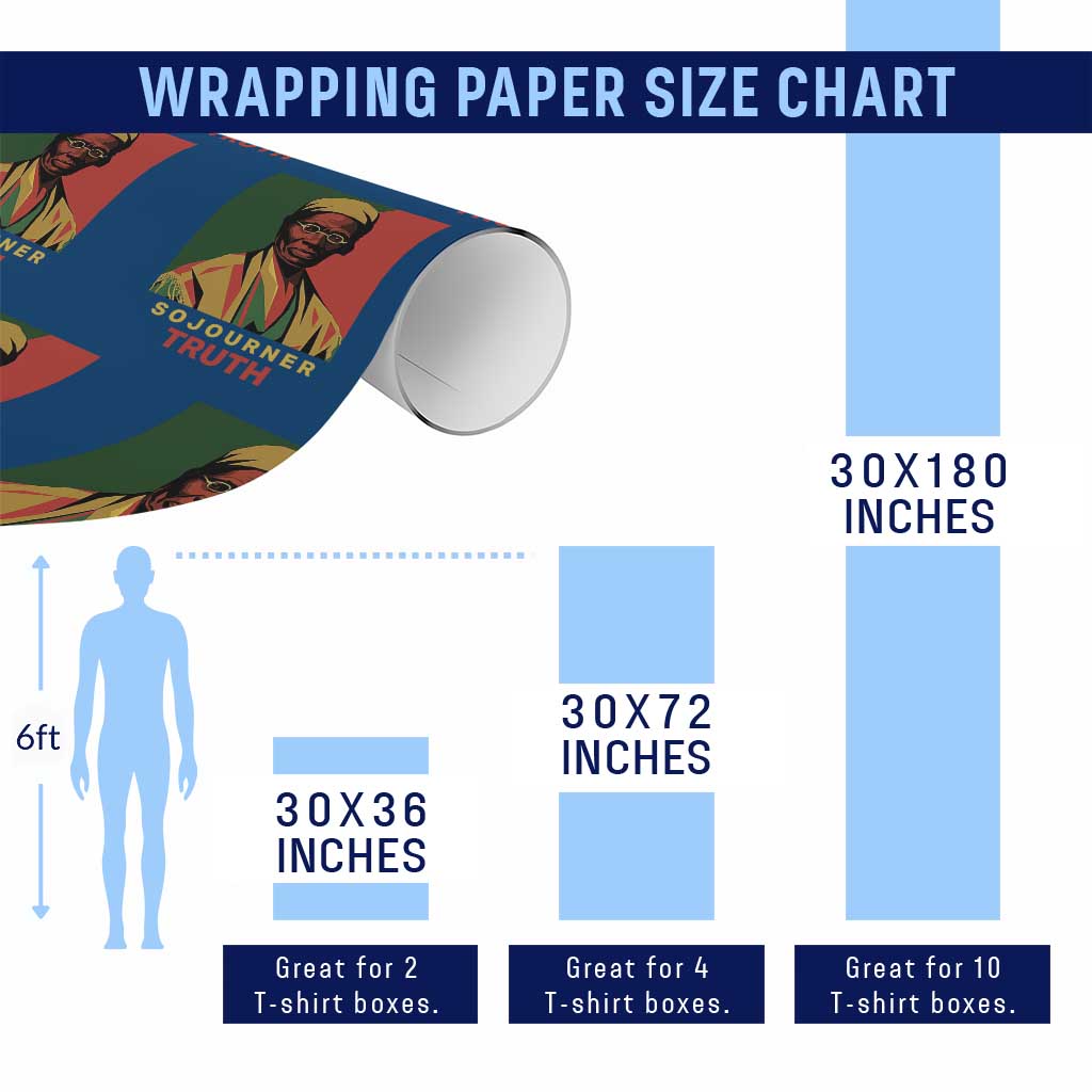 Sojourner Truth Wrapping Paper Roll Black History Month TS14 Print Your Wear