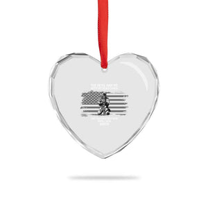 Soldier Skull Christian Faith Quote Heart Crystal Glass Ornament The Devil Saw Me With My Head Down And Thought He'd Won TS12 Print Your Wear