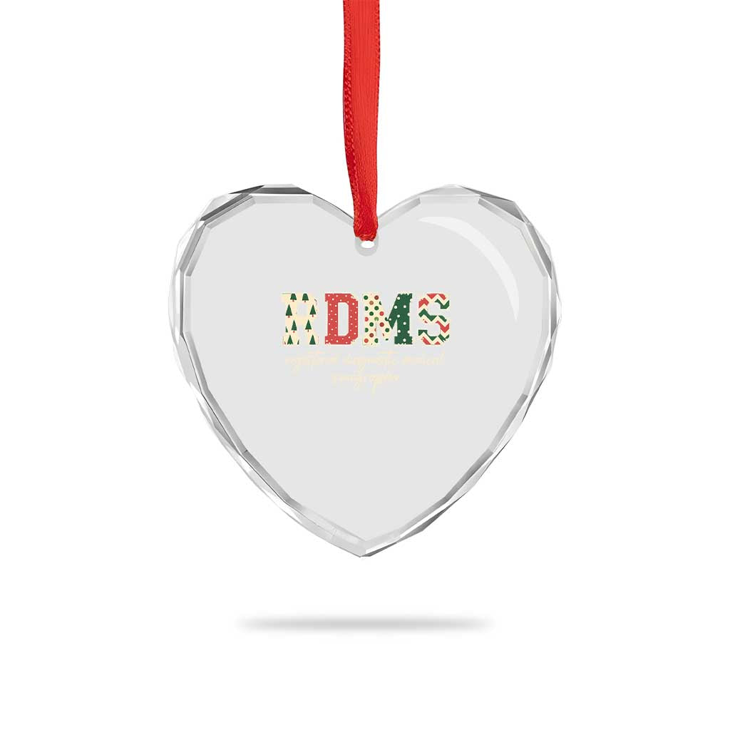 Sonographer Christmas Heart Crystal Glass Ornament RDMS Ultrasound Tech Technologist Gift TS10 Print Your Wear
