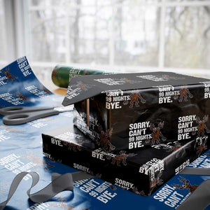 Sorry Cant 99 Nights Bye In The Forest Wrapping Paper Roll Funny Gamer Gift TS10 Black Print Your Wear