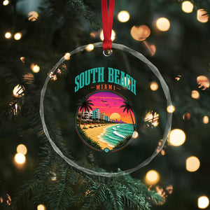 South Beach Miami Crystal Glass Ornament Retro Florida USA Souvenir Gift TS14 Print Your Wear