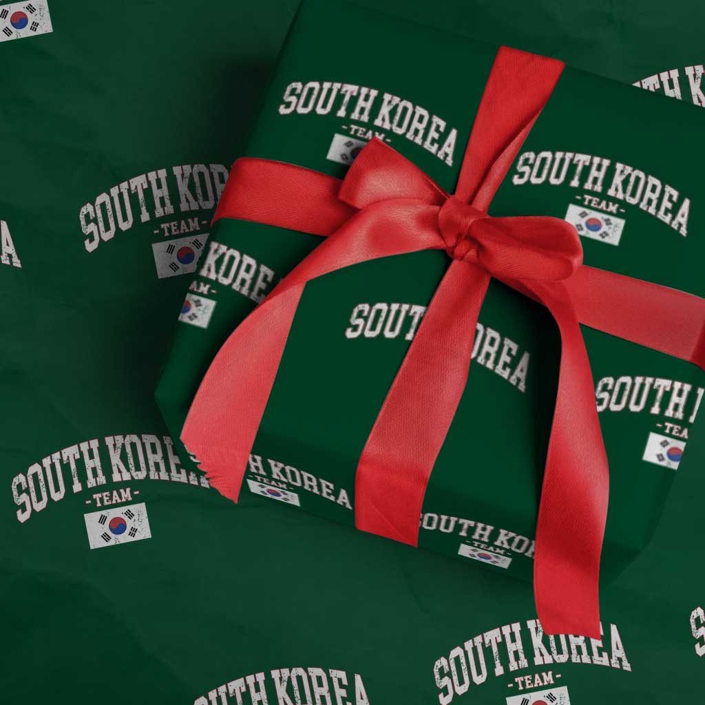 South Korea National Team Wrapping Paper Roll Retro Vintage Sport Varsity Korean Flag TS10 Green Print Your Wear