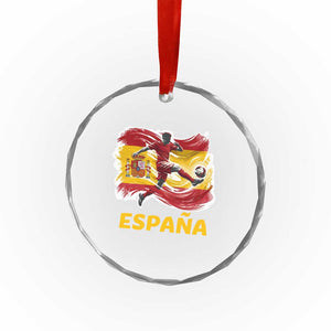 Spain Espana Soccer Football Fan Spanish Flag Crystal Glass Ornament TS14 Print Your Wear