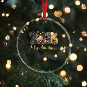 Spanish New Year 2026 Crystal Glass Ornament Feliz Ano Nuevo NYE Party Disco Ball TS11 Print Your Wear