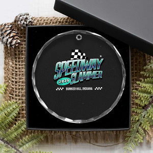 Speedway Slammer 2025 Crystal Glass Ornament Bunker Hill Indiana TS02 Print Your Wear