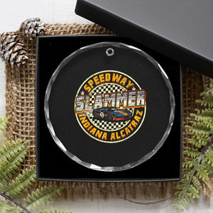 Speedway Slammer 2025 Crystal Glass Ornament Indiana Alcatraz Retro Vintage Racing Graphic TS02 Print Your Wear