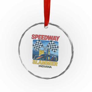 Speedway Slammer 2025 Crystal Glass Ornament Indiana Alcatraz Vintage Racing Graphic TS02 Print Your Wear