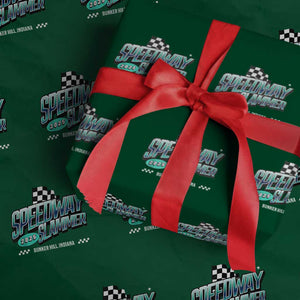 Speedway Slammer 2025 Wrapping Paper Roll Bunker Hill Indiana TS02 Green Print Your Wear