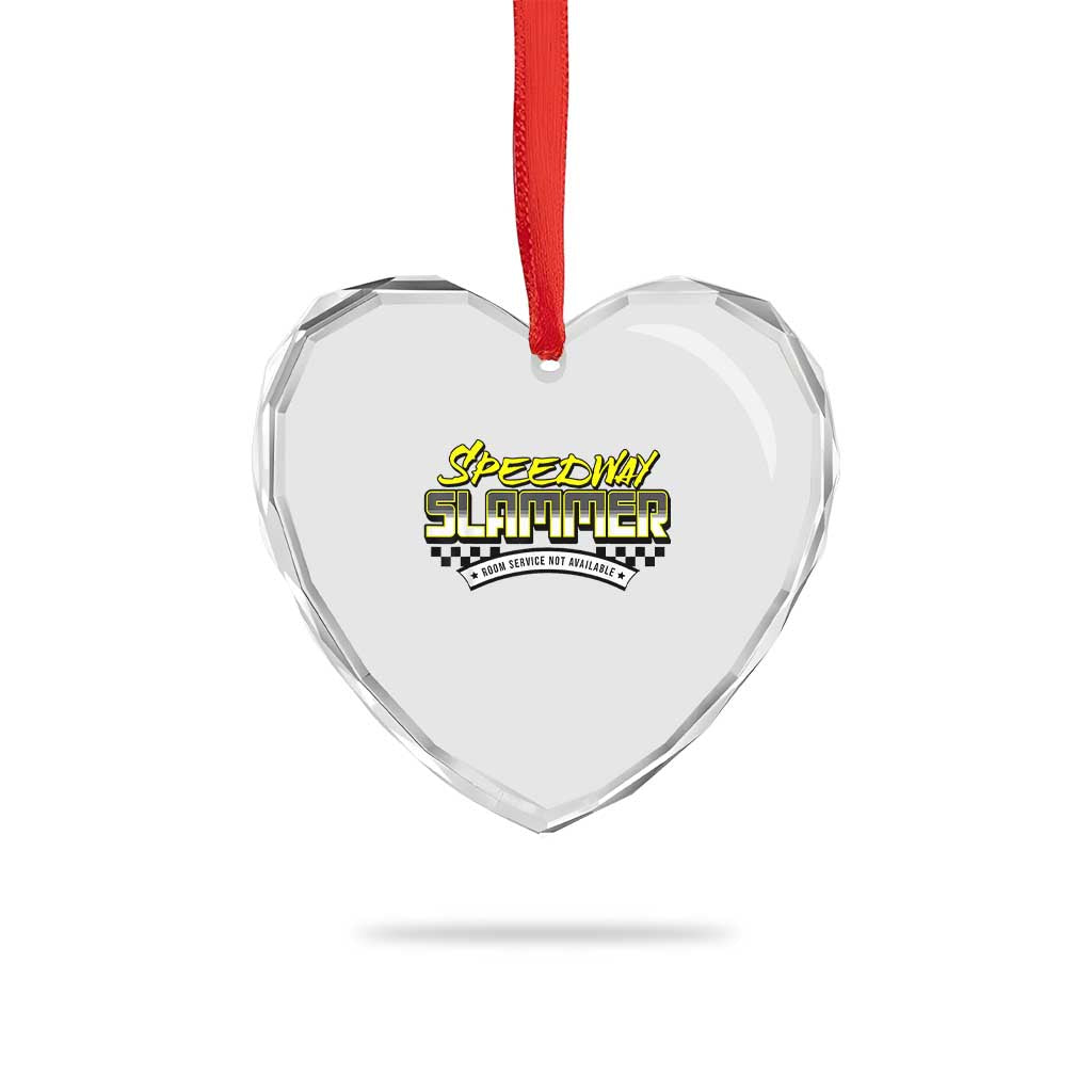 Speedway Slammer Indiana 2025 Heart Crystal Glass Ornament TS02 Print Your Wear