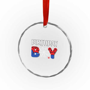 Spider Birthday Boy Crystal Glass Ornament Bday Spiders Party TS02 Print Your Wear