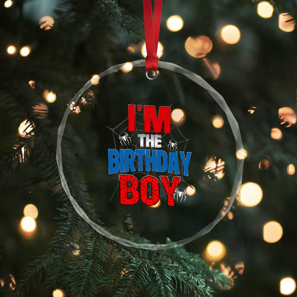 Spider Birthday Boy Crystal Glass Ornament Spiders Lover Bday Party TS02 Print Your Wear