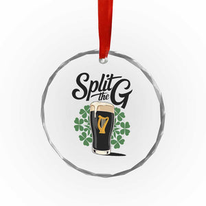 Split the G Funny Irish Drinking Crystal Glass Ornament St. Patrick’s Day Stout Beer Lovers Pub Crawls TS02 Print Your Wear