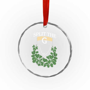 Split the G Funny Irish Stout Beer Drinking Game Crystal Glass Ornament St. Patrick’s Day Shamrocks Pub Crawl Crew TS02 Print Your Wear