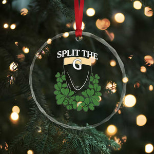 Split the G Funny Irish Stout Beer Drinking Game Crystal Glass Ornament St. Patrick’s Day Shamrocks Pub Crawl Crew TS02 Print Your Wear