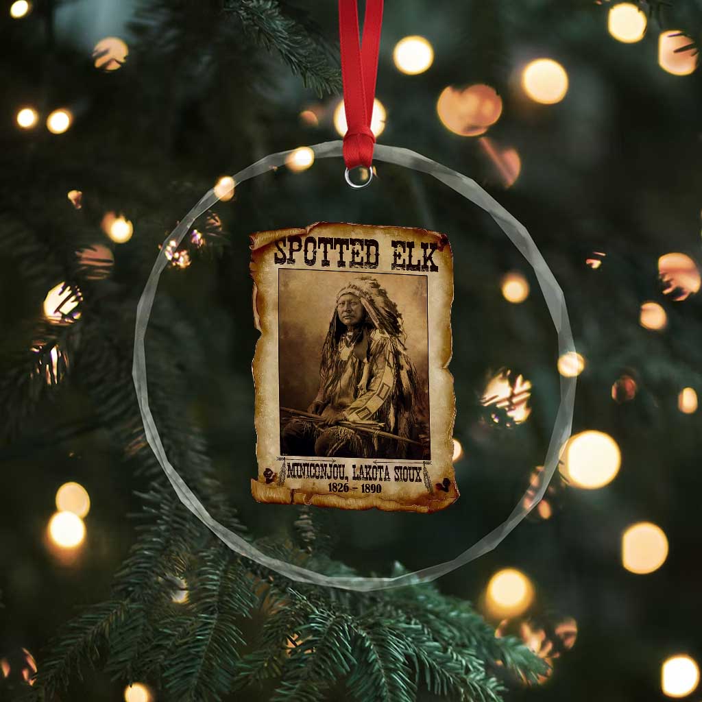 Spotted Elk Crystal Glass Ornament Lakota Sioux Miniconjou Chief Native American History TS10 Print Your Wear