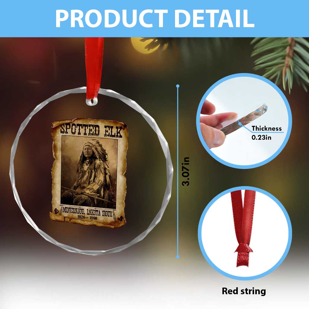 Spotted Elk Crystal Glass Ornament Lakota Sioux Miniconjou Chief Native American History TS10 Print Your Wear