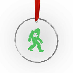 St Patricks Day Bigfoot Crystal Glass Ornament Sasquatch Lucky Shamrock TS02 Print Your Wear