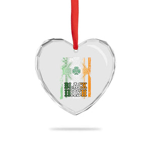 St Patrick's Day Black Irish Heart Crystal Glass Ornament Vintage American Flag Celtic Cross TS11 Print Your Wear