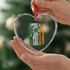 St Patrick's Day Black Irish Heart Crystal Glass Ornament Vintage American Flag Celtic Cross TS11 Print Your Wear