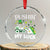 St Patricks Day Boys Truck Crystal Glass Ornament Pushing My Luck Tractor Toy Lover - Print Your Wear