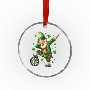 St Patricks Day Cheerful Gnome Dabbing Crystal Glass Ornament Darts Lover Gift TS12 Print Your Wear