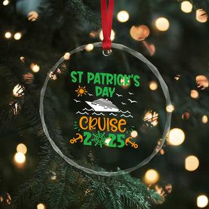 St Patricks Day Cruise Squad 2025 Matching Family Crystal Glass Ornament TS02 Print Your Wear