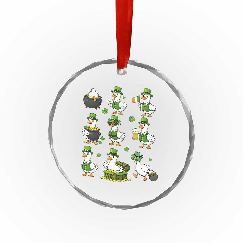 St Patricks Day Goose Crew Irish Celebration Crystal Glass Ornament TS12 Print Your Wear