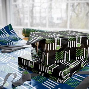St Patricks Day Irish American Pride Gift Wrapping Paper Roll TS12 Black Print Your Wear