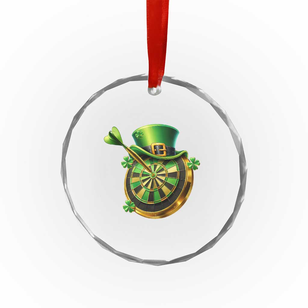St Patricks Day Irish Darts Board Celebration Gift Crystal Glass Ornament TS12 Print Your Wear