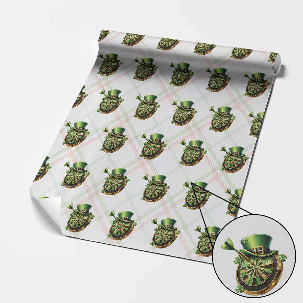St Patricks Day Irish Darts Board Celebration Gift Wrapping Paper Roll TS12 Christmas Plaid Print Your Wear