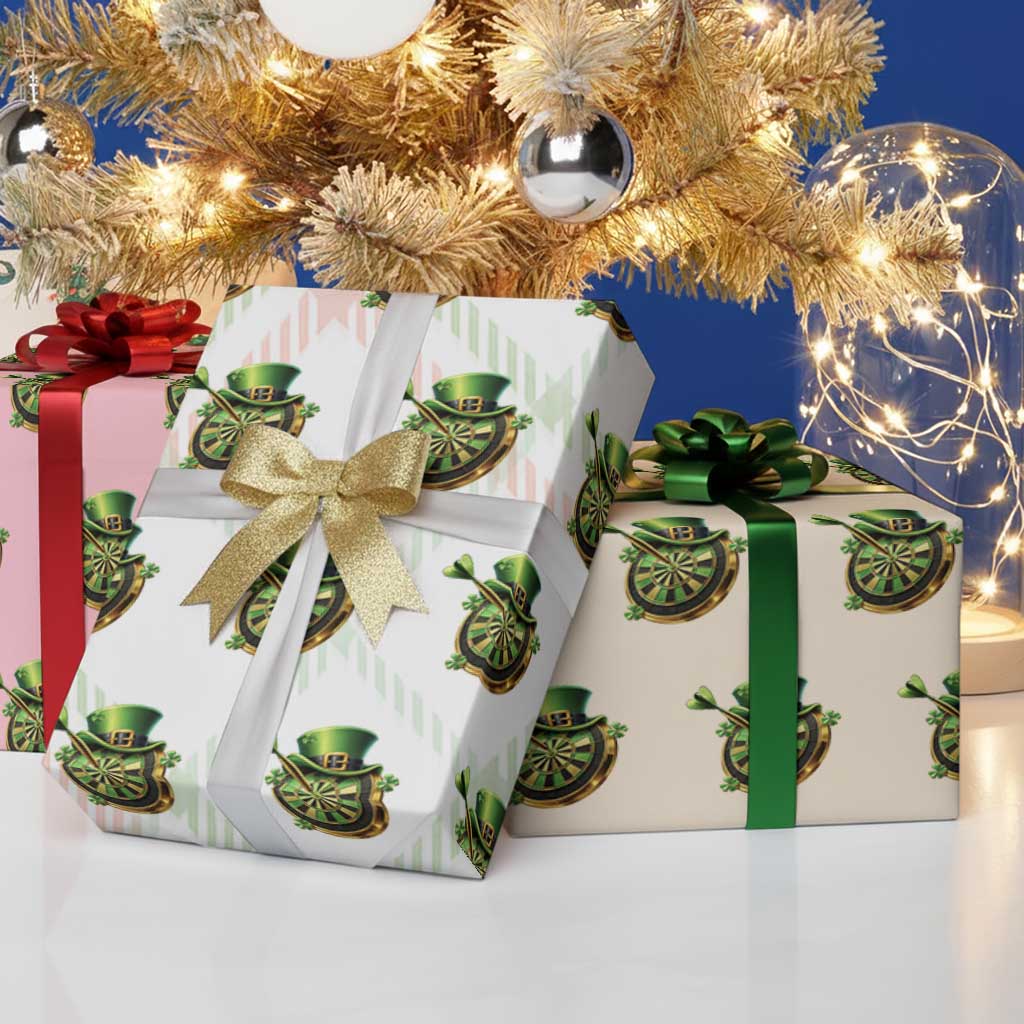 St Patricks Day Irish Darts Board Celebration Gift Wrapping Paper Roll TS12 Print Your Wear