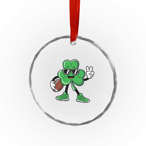 St Patrick's Day Lucky Shamrock Football Crystal Glass Ornament Sport Lover Gift TS02 Print Your Wear