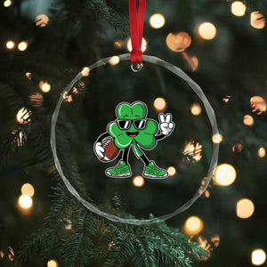 St Patrick's Day Lucky Shamrock Football Crystal Glass Ornament Sport Lover Gift TS02 Print Your Wear