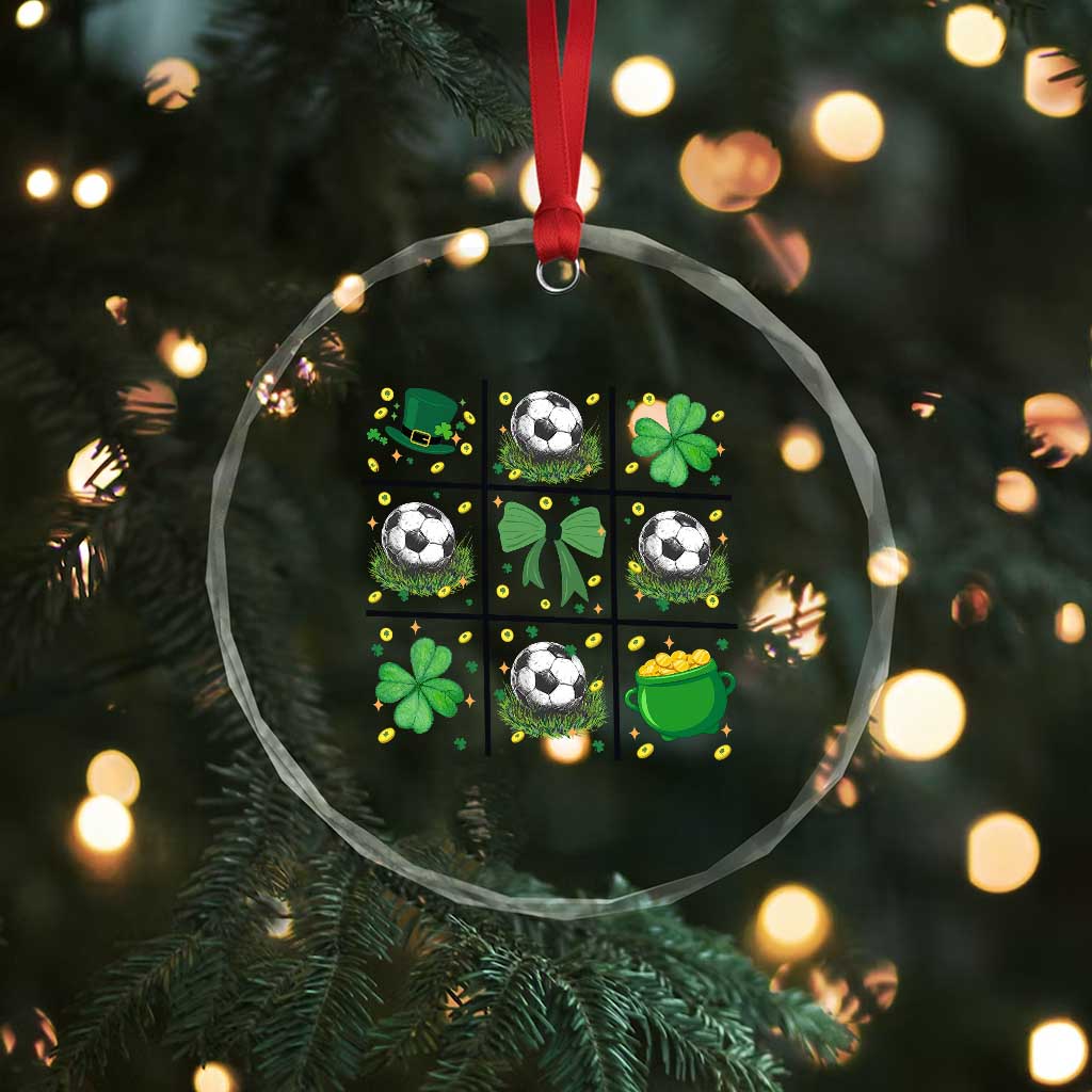 St Patricks Day Soccer Crystal Glass Ornament Irish Pride Gift TS12 Print Your Wear