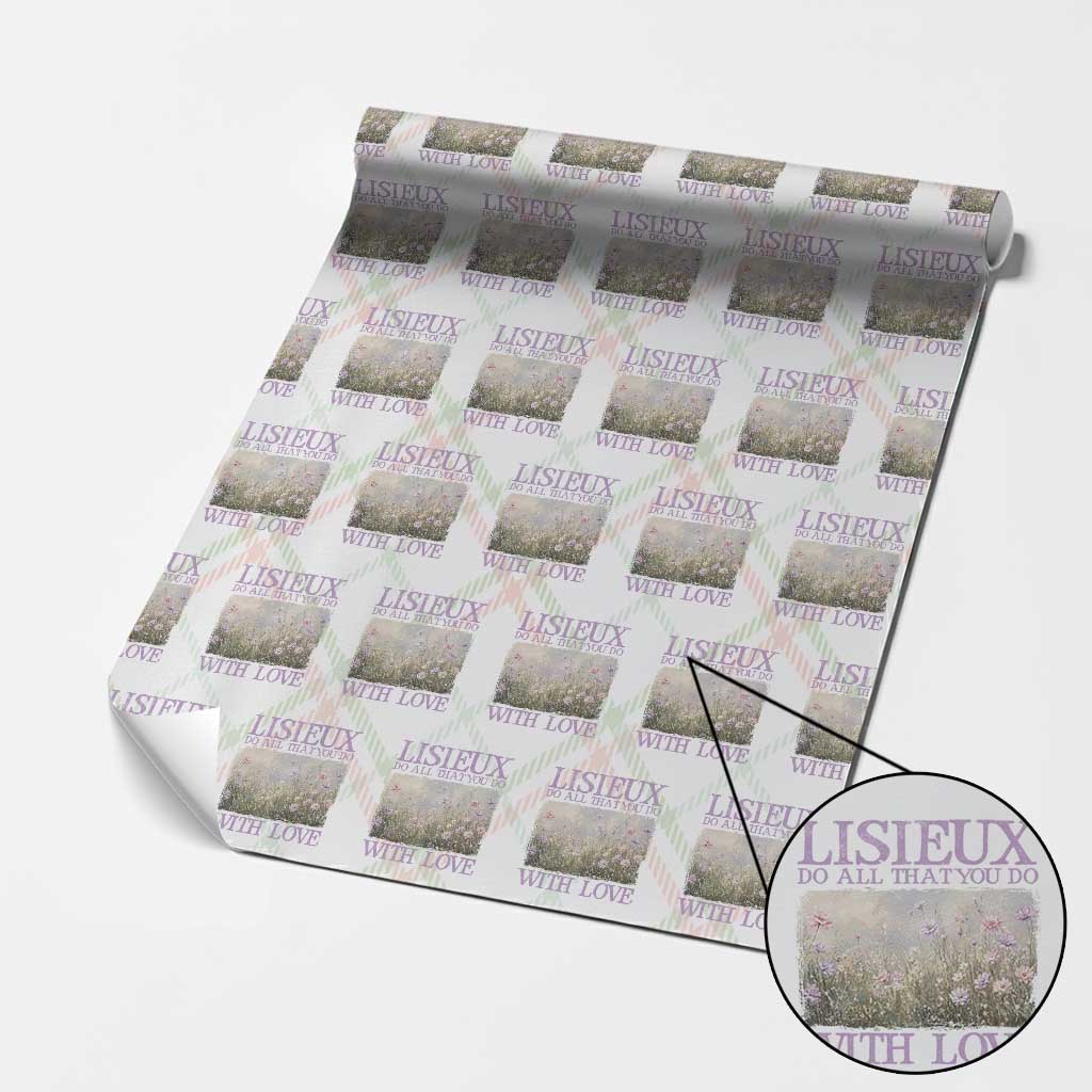 St Therese of Lisieux Wrapping Paper Roll Catholic Saint Gift for Girls Orthodox Christian TS10 Christmas Plaid Print Your Wear