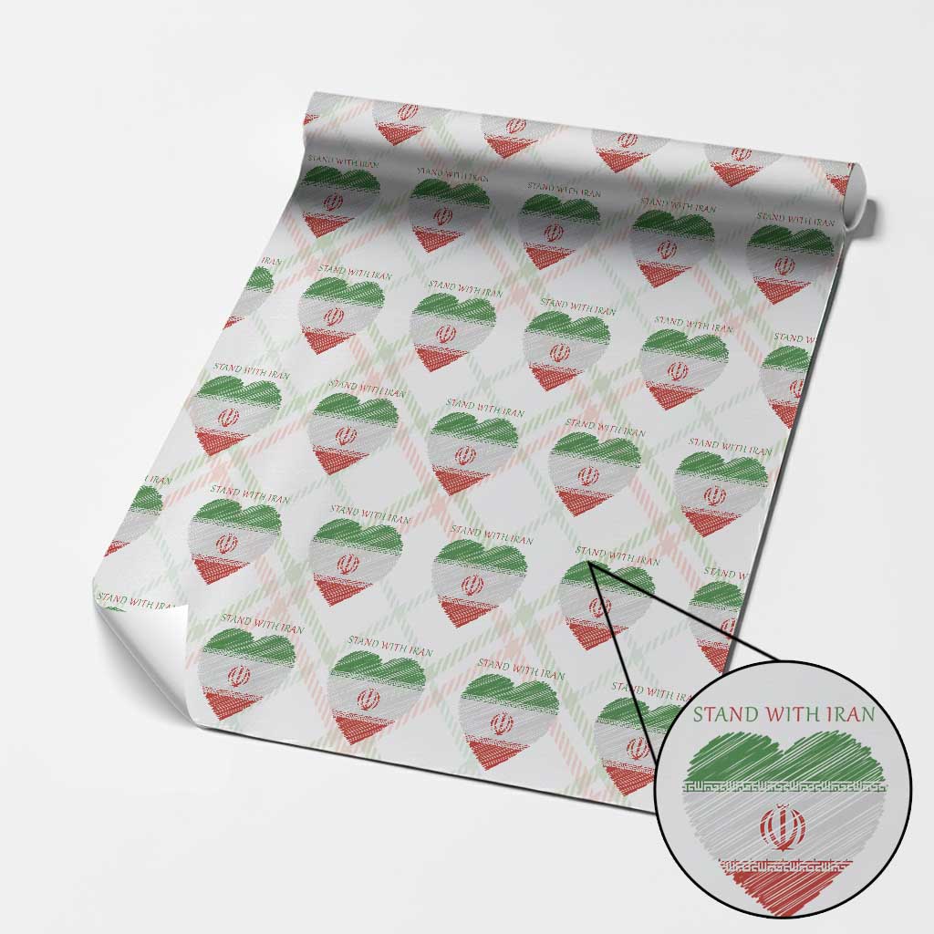 Stand With Iran Wrapping Paper Roll Anti War Political Protest Statement TS12 Christmas Plaid Print Your Wear