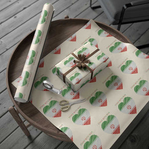 Stand With Iran Wrapping Paper Roll Anti War Political Protest Statement TS12 Beige Print Your Wear