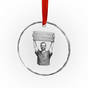Stand With Minneapolis Crystal Glass Ornament Alex Pretti Memorial ICU Nurse Support TS12 Print Your Wear