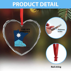 Stand With Minneapolis Heart Crystal Glass Ornament In Loving Memory Of Alex TS12 Print Your Wear