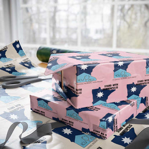 Stand With Minneapolis Wrapping Paper Roll In Loving Memory Of Alex TS12 Light Pink Print Your Wear