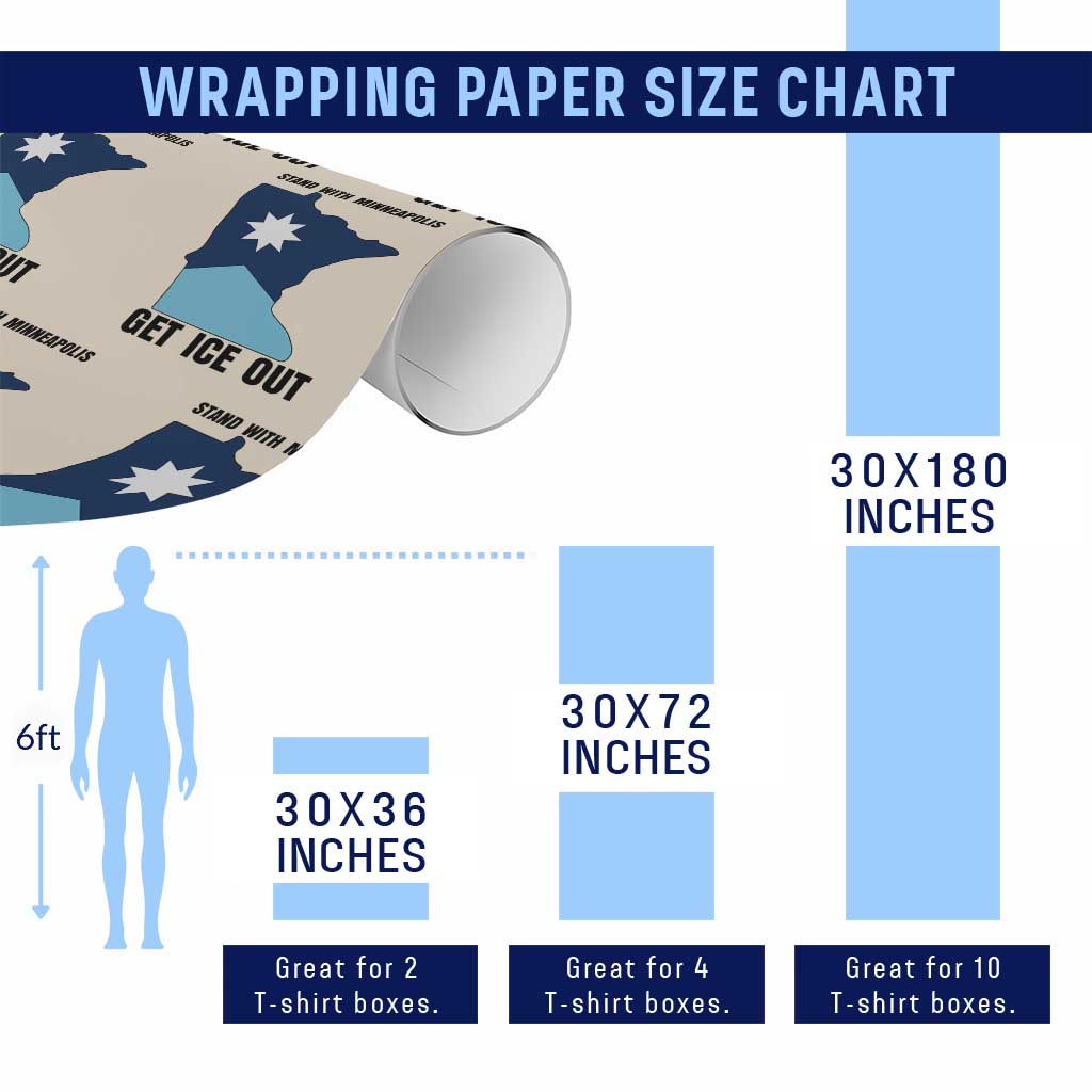 Stand With Minneapolis Wrapping Paper Roll Social Justice Support TS12 Print Your Wear
