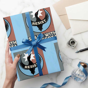 Stand With Minnesota Wrapping Paper Roll Common Loon Pride Support TS12 Light Blue Print Your Wear