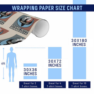 Stand With Minnesota Wrapping Paper Roll Common Loon Pride Support TS12 Print Your Wear