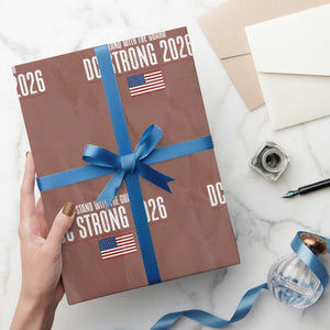 Stand With The Guard Wrapping Paper Roll DC Guardsmen 2026 TS14 Mocha Print Your Wear