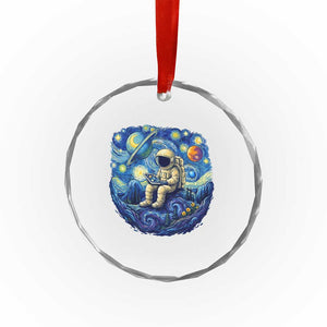 Starry Night Space Bookworm Crystal Glass Ornament Funny Astronaut Reader Gift TS12 Print Your Wear