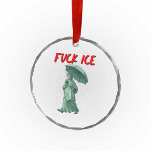 Statue of Liberty Crying Anti ICE Protest Meme Crystal Glass Ornament TS14 Print Your Wear