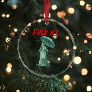 Statue of Liberty Crying Anti ICE Protest Meme Crystal Glass Ornament TS14 Print Your Wear