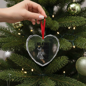 Statue Of Liberty Freedom Protest Heart Crystal Glass Ornament No Kings No Wars No Ice TS12 Print Your Wear