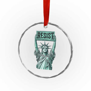 Statue of Liberty Resist Crystal Glass Ornament Retro - Print Your Wear