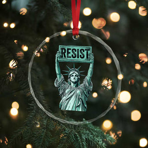 Statue of Liberty Resist Crystal Glass Ornament Retro - Print Your Wear